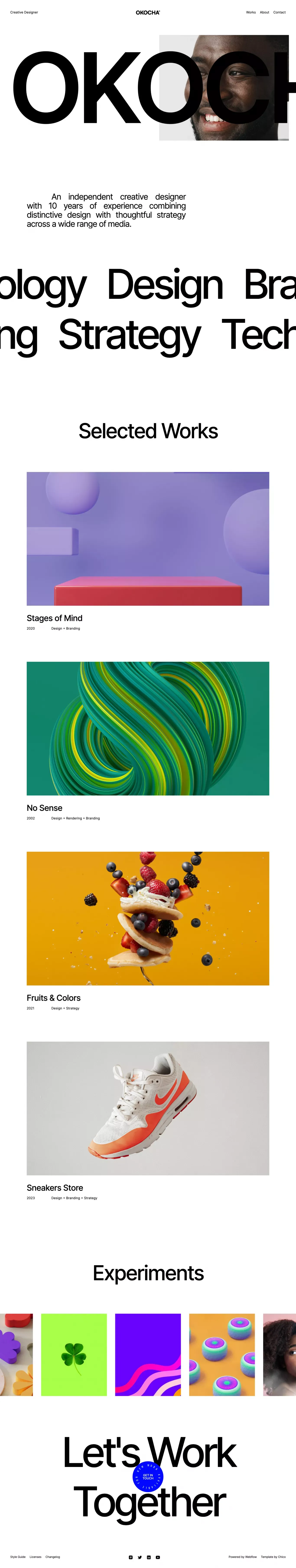 Okocha — Creative Designer - Template design