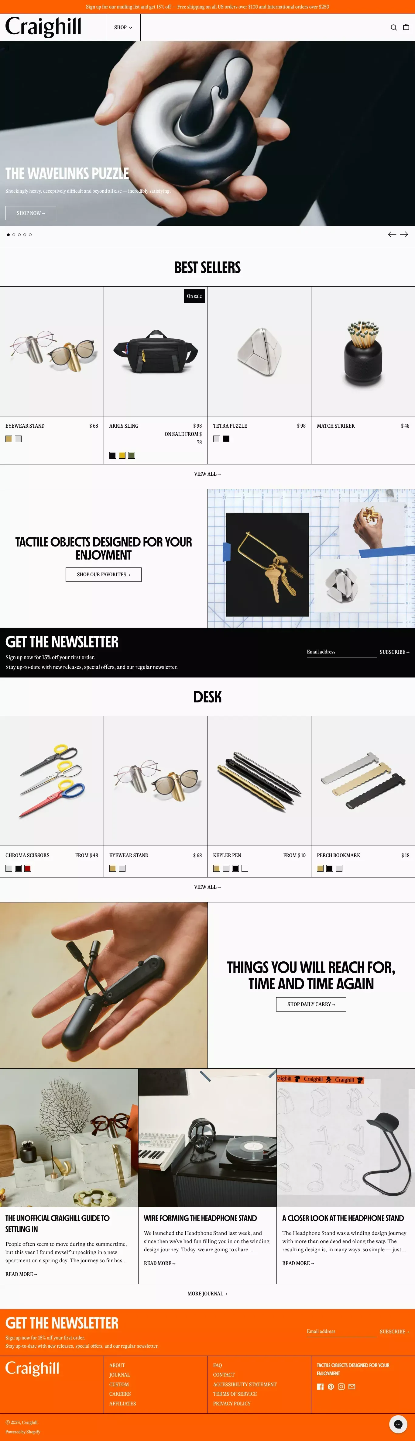 Craighill - Ecommerce design