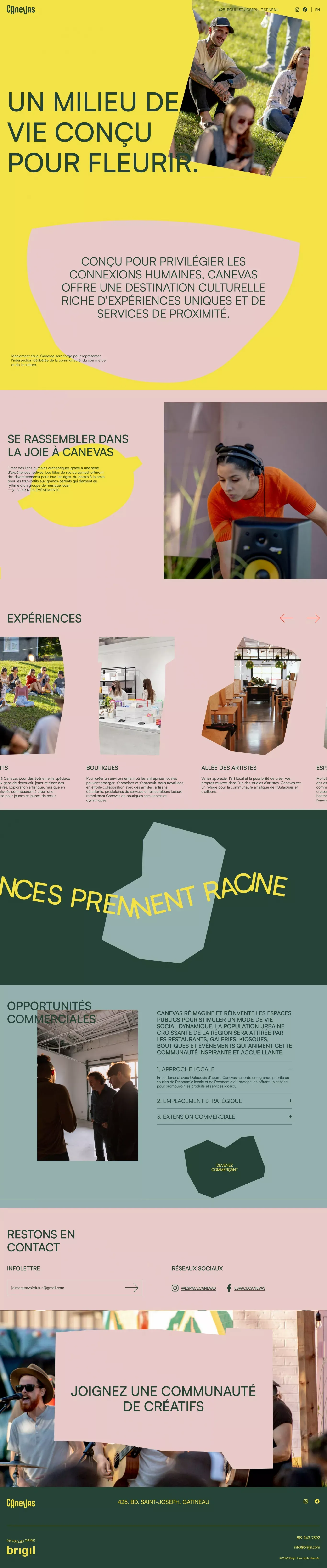 Canevas | Nouvel espace public local | Commerces, ateliers, restos... - Other design
