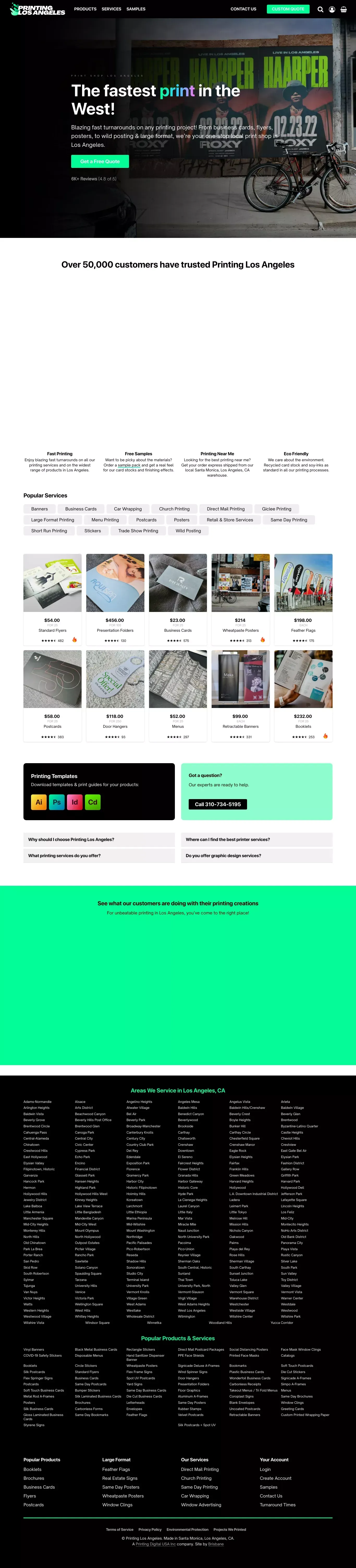 Print Shop Los Angeles | Printing Services - Printing Los Angeles - website design
