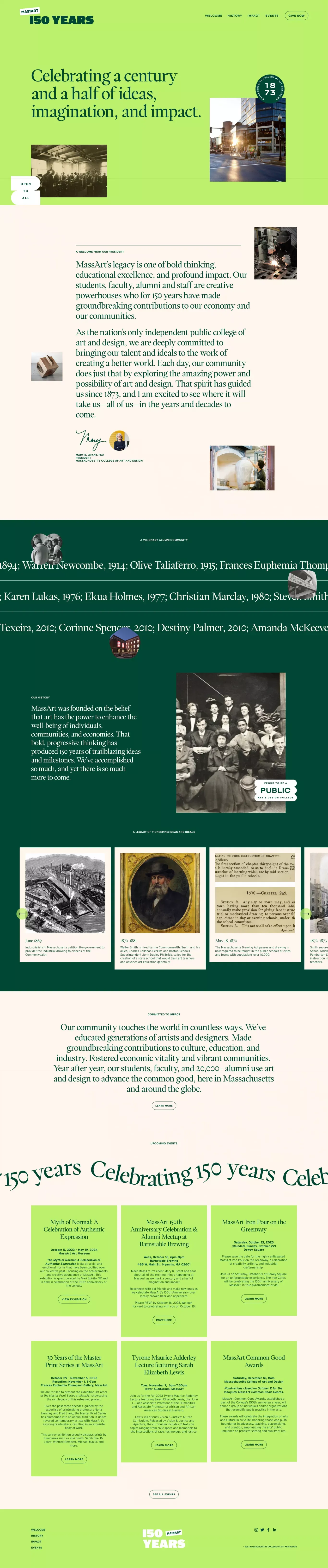 MassArt 150 Years - Other design