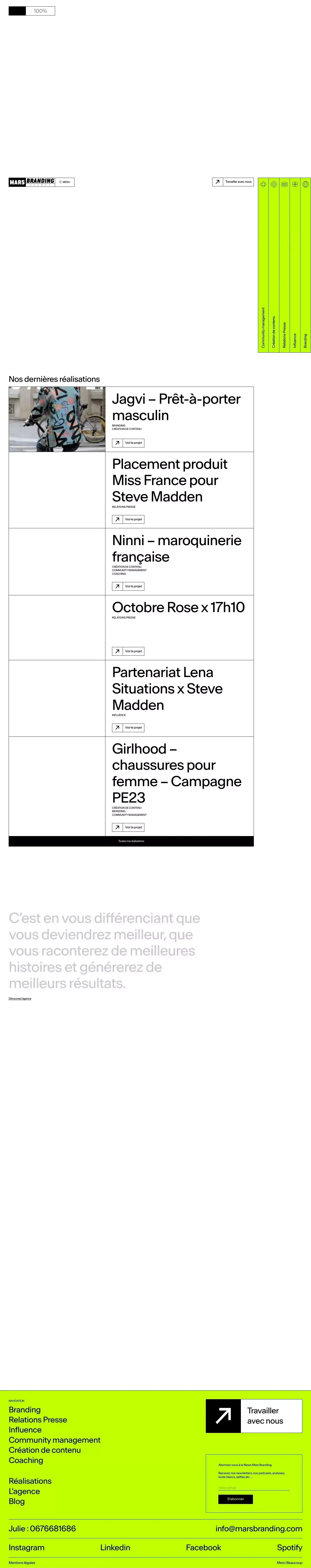 MARS BRANDING - StratÃ©gie & Communication - Portfolio design
