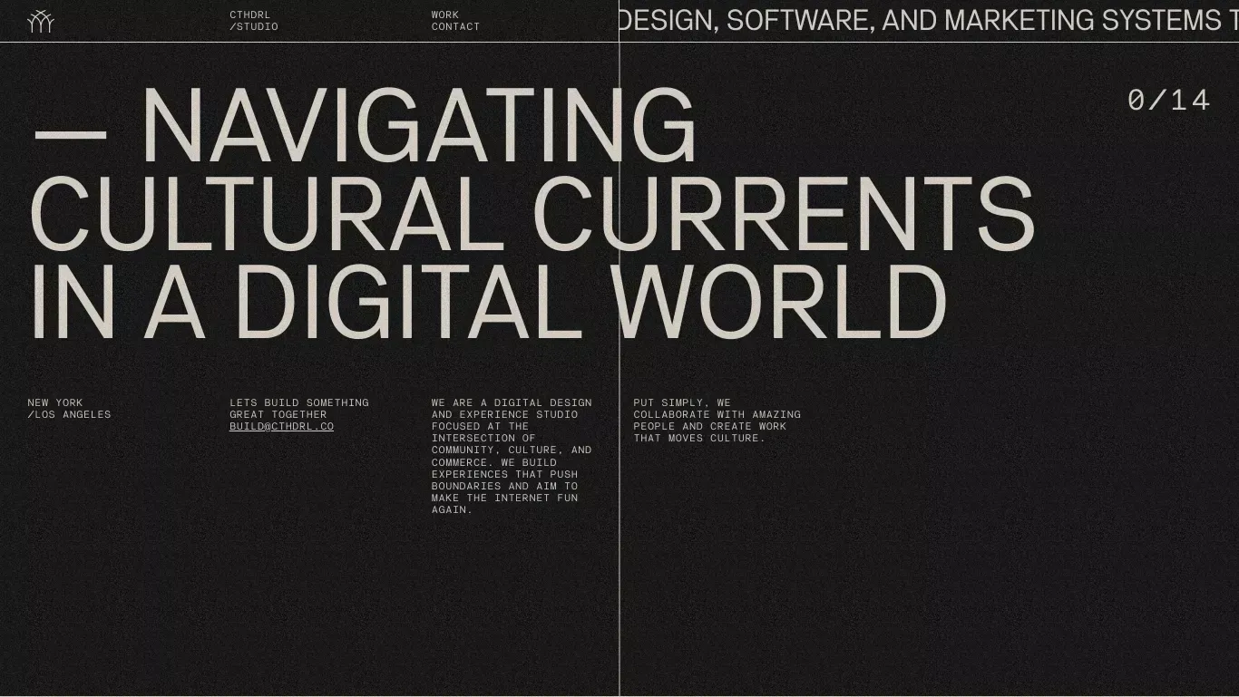 cthdrl â digital design and experience studio - website design