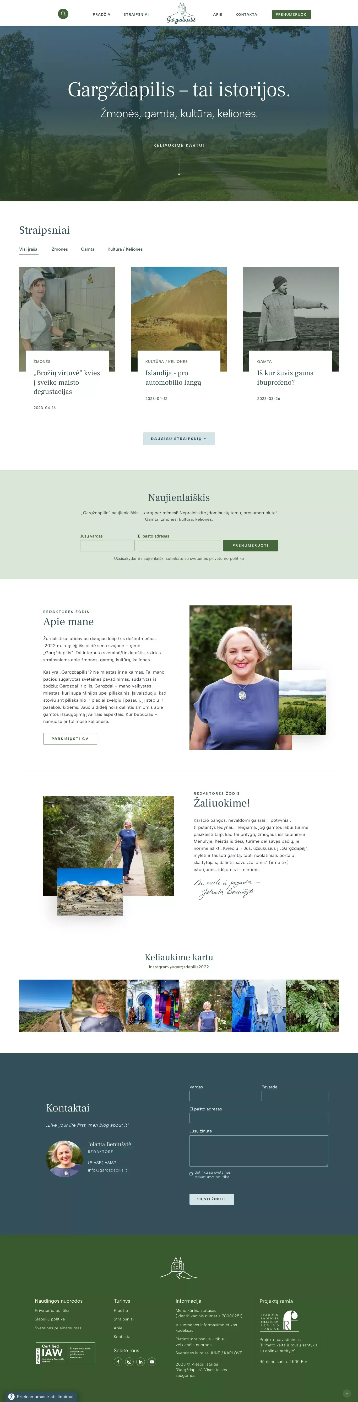 Pradinis | Gargždapilis - Blog design