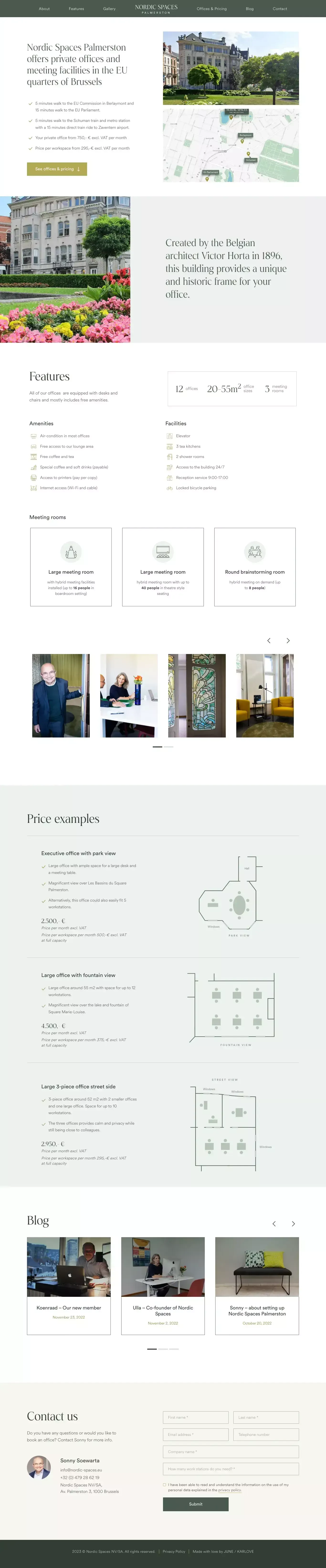 Nordic Spaces Palmerston | Private offices and meeting rooms - Landing design