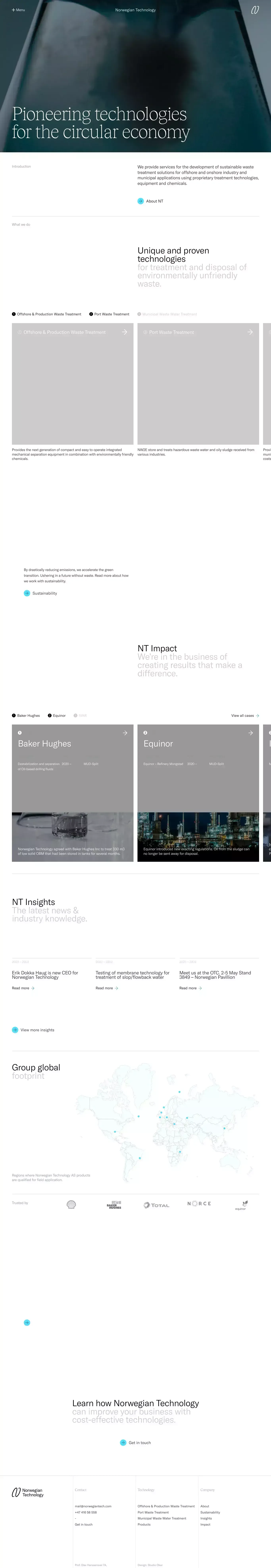 Home - Norwegian Technology - website design