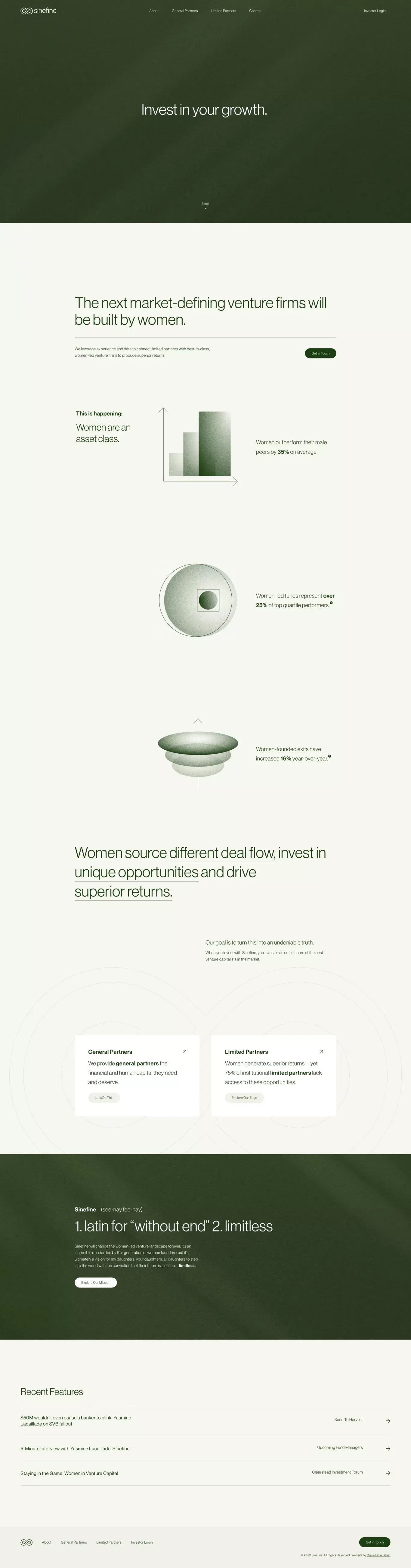 Sinefine - Portfolio design