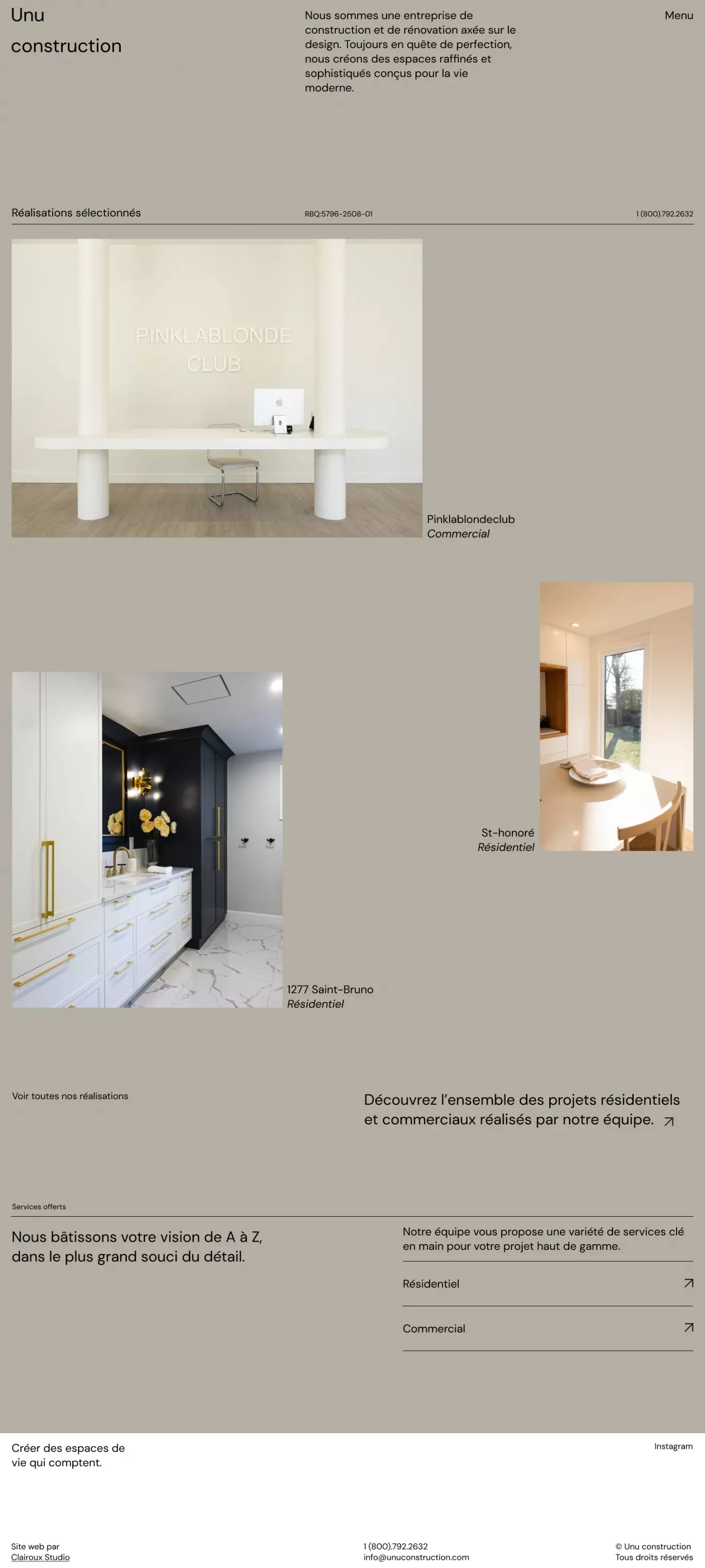 Unu Construction | Entrepreneur général à Montréal - Other design