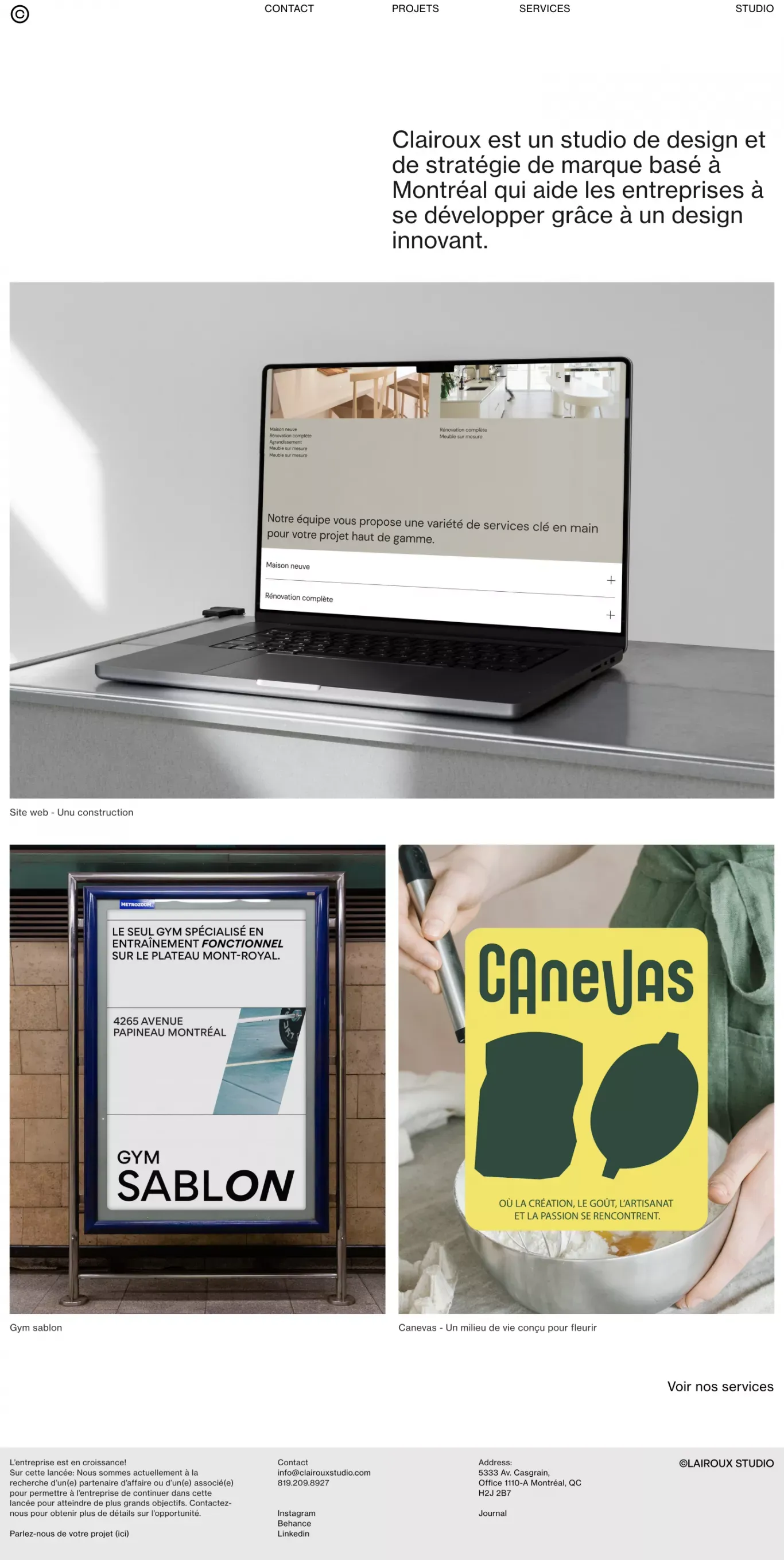 Studio de design qui aide les marques à se développer. - Portfolio design