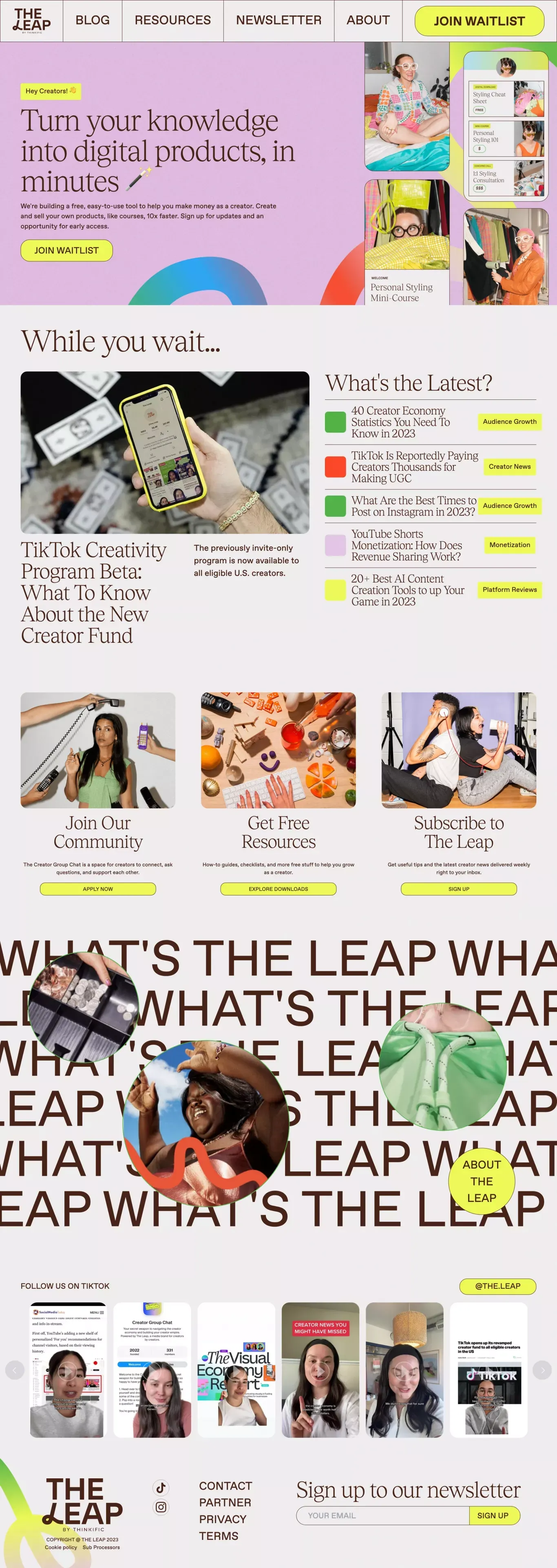 The Leap - Landing design