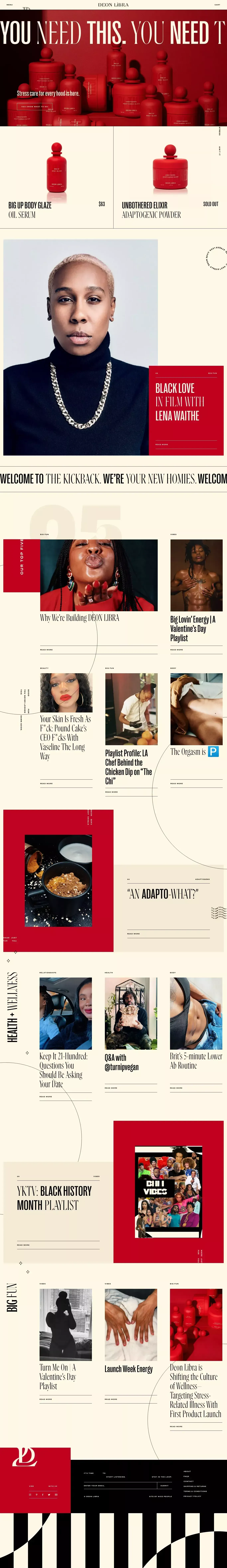 DEON LIBRA - Ecommerce design
