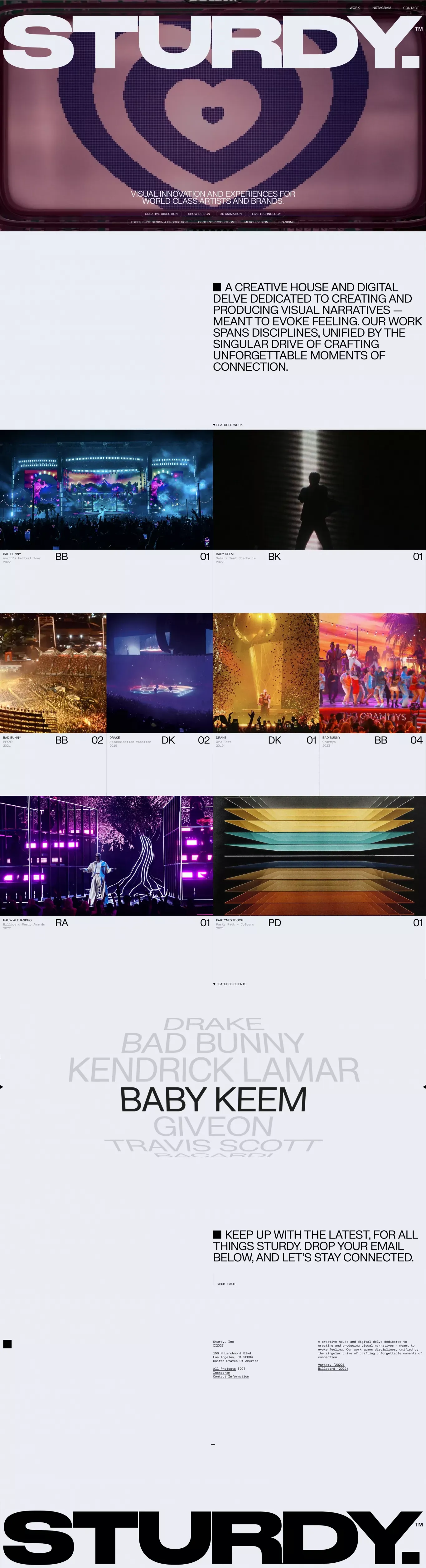 STURDY | Home - Portfolio design