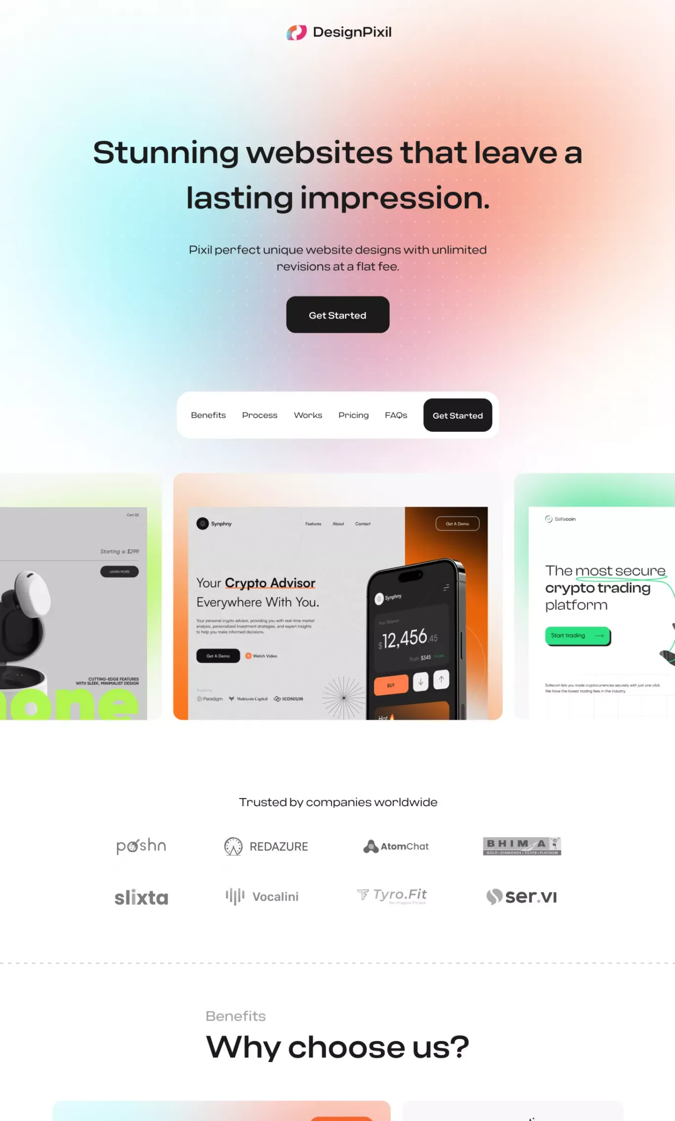 DesignPixil - Stunning websites that leave a lasting impression - Landing design