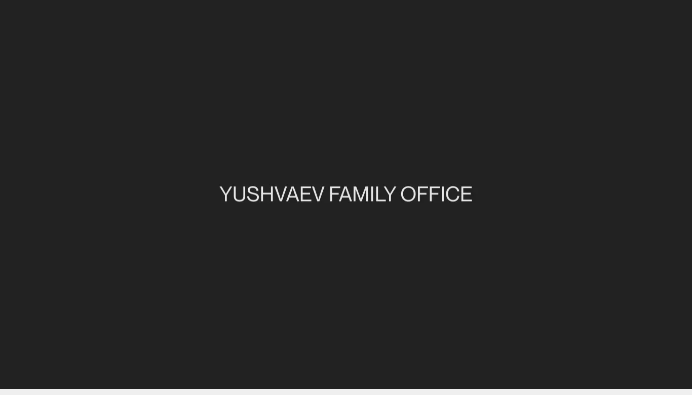 Yushvaev Family Office | Home - Landing design
