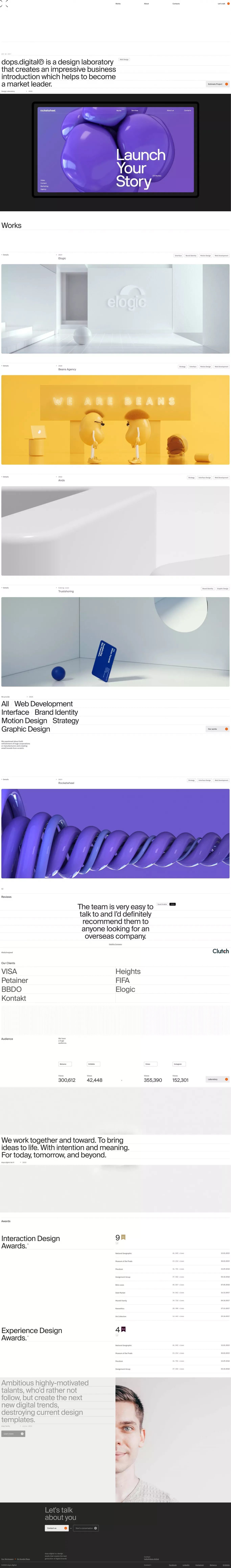 Web Design. Website Design Agency - Dops Digital - Portfolio design