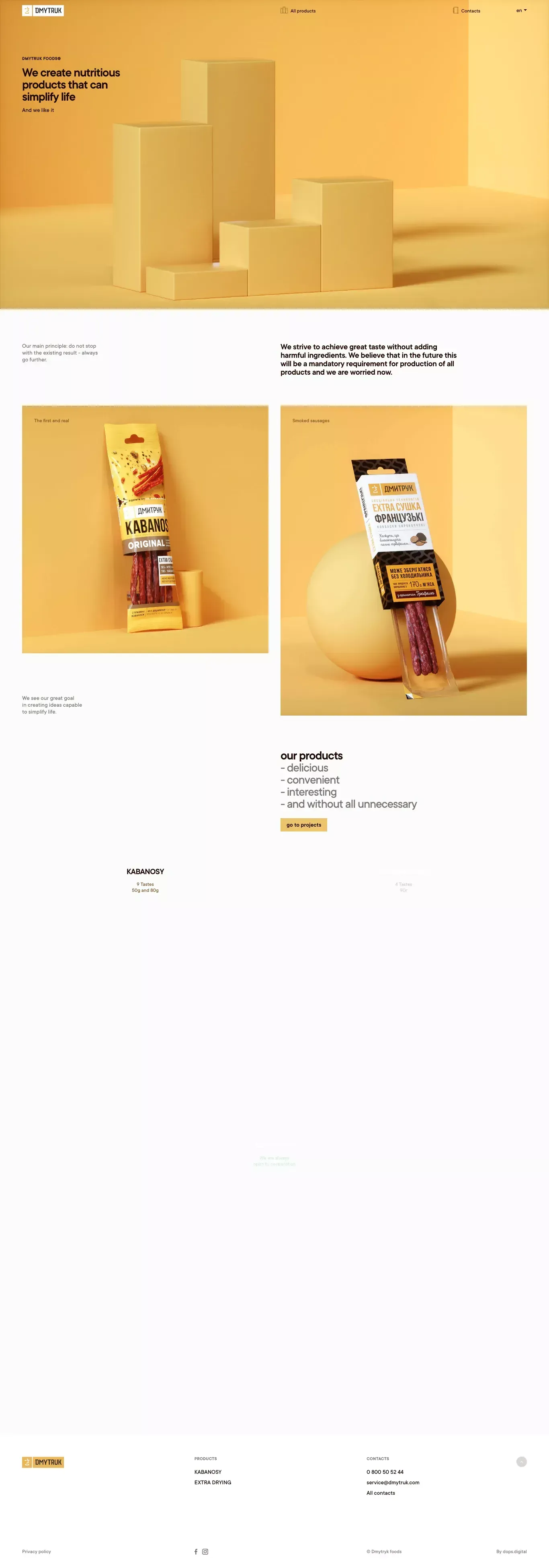 Dmytruk - Product listing design