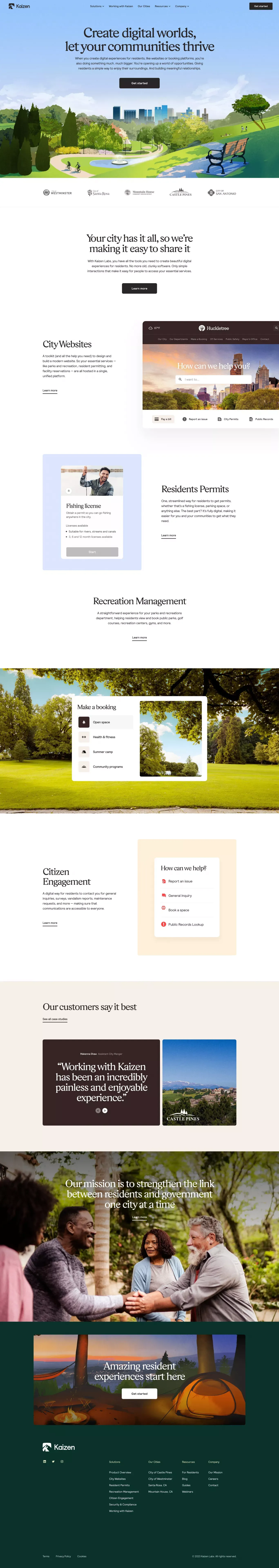 Kaizen - Landing design