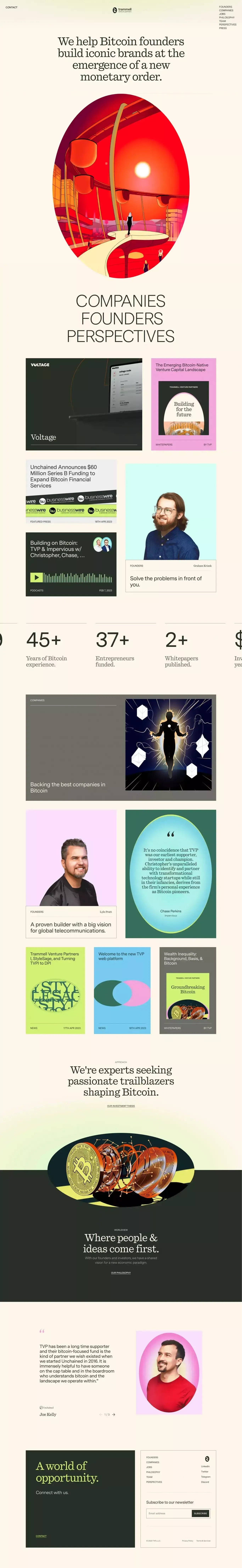 Home — Trammell Venture Partners - Portfolio design
