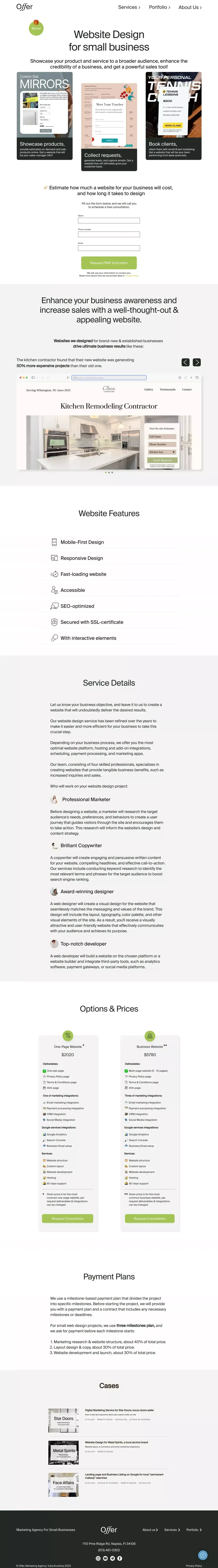 Website Design | Offer Marketing Agency - Product listing design