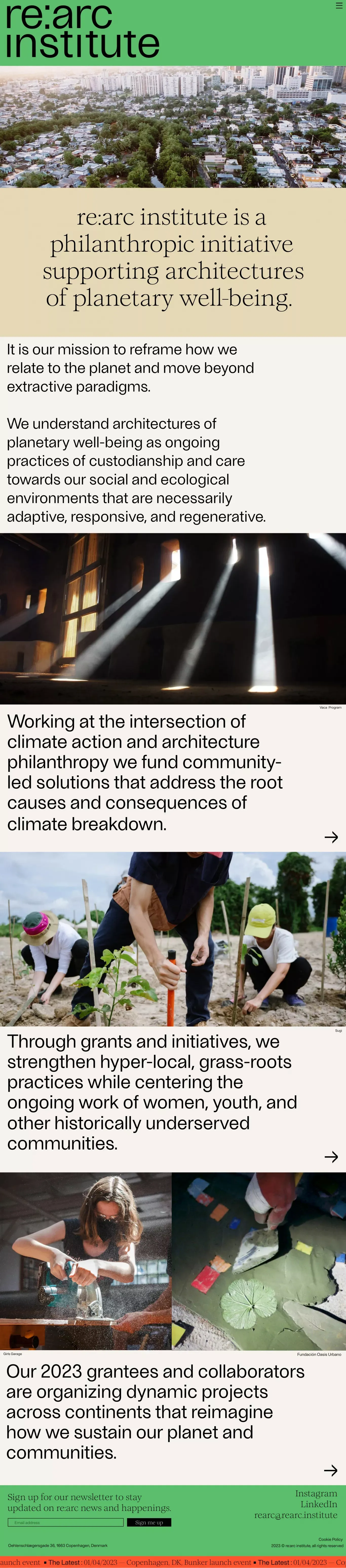 re:arc institute - Other design