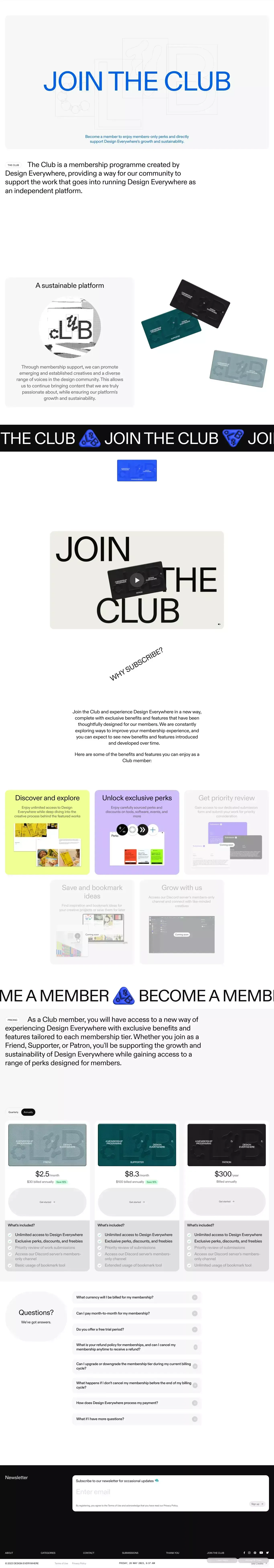 Club – Design Everywhere - website design