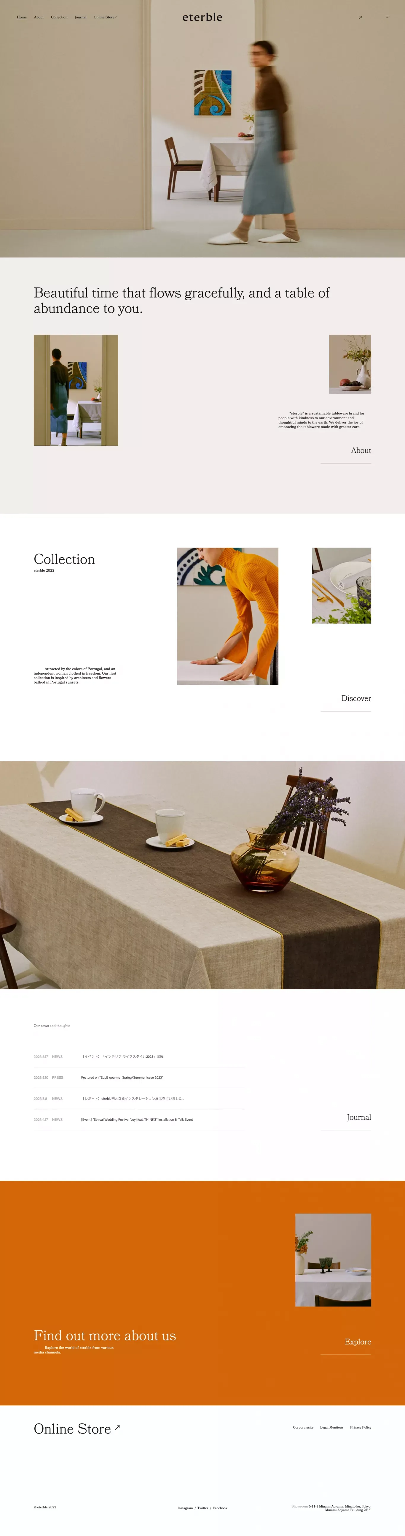 eterble - Portfolio design