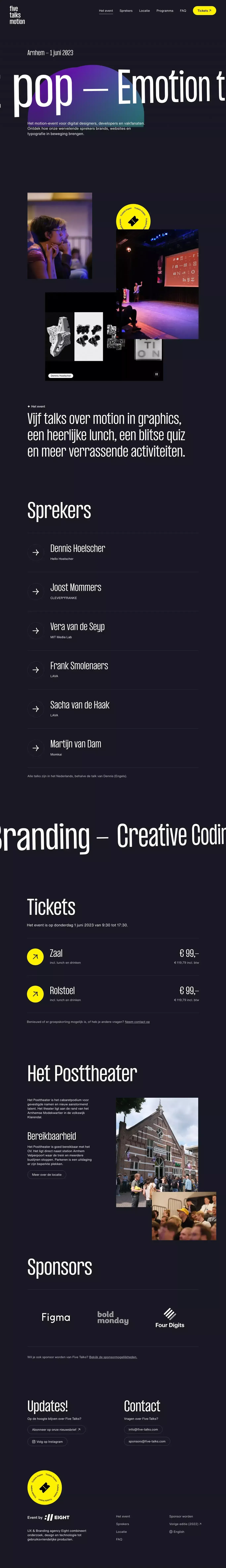 Five Talks Motion - website design
