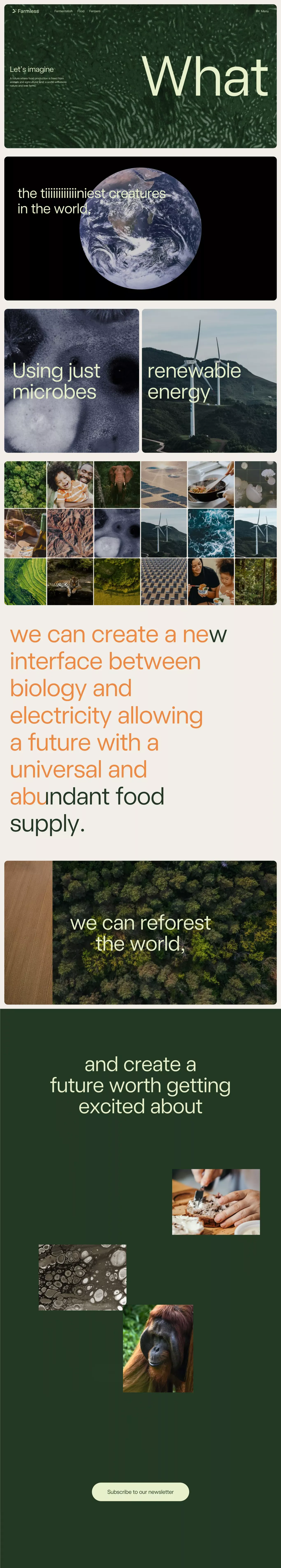 Farmless - planet friendly proteins - Other design