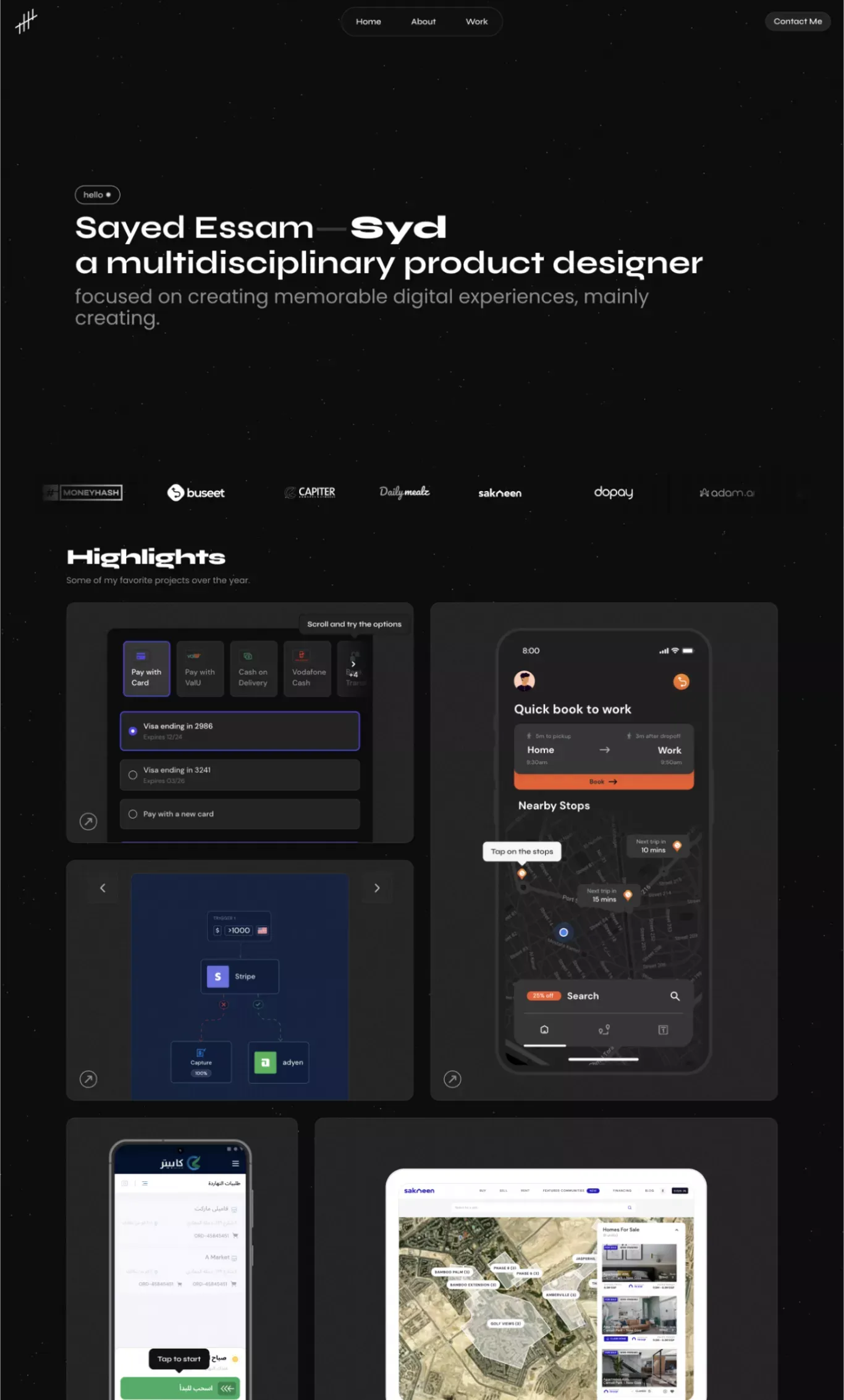 Sayed Essam â Product Designer & Maker - Portfolio design
