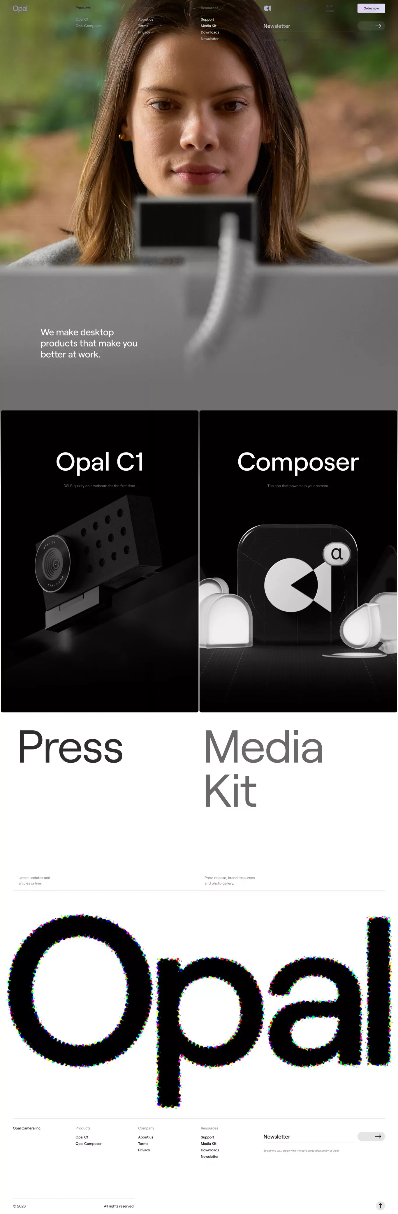 Opal Camera Inc. - Ecommerce design