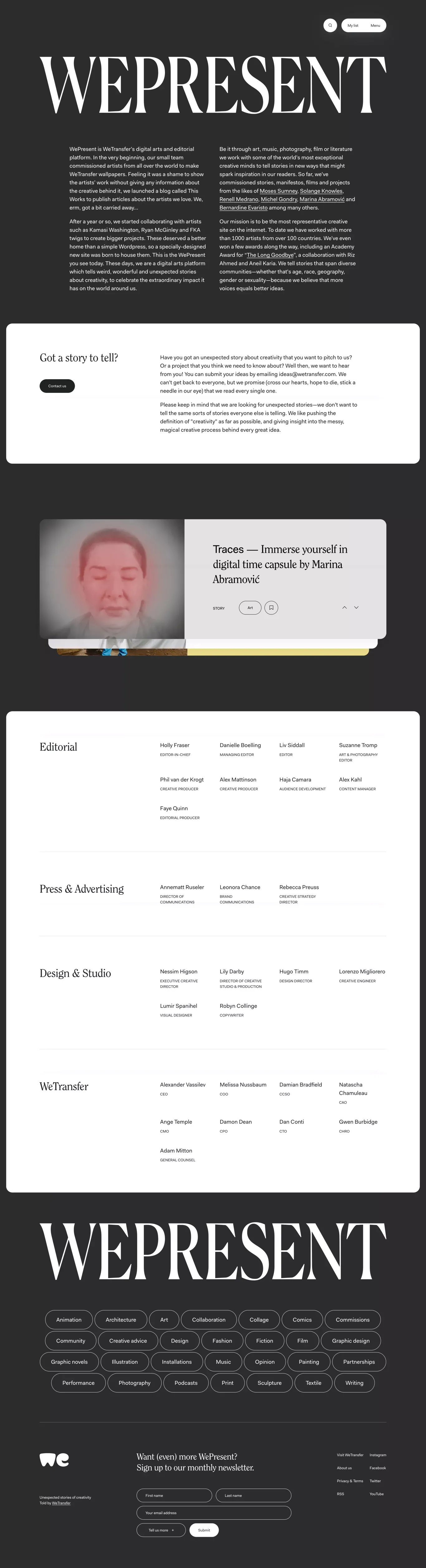 WePresent | About Us - About Us  design
