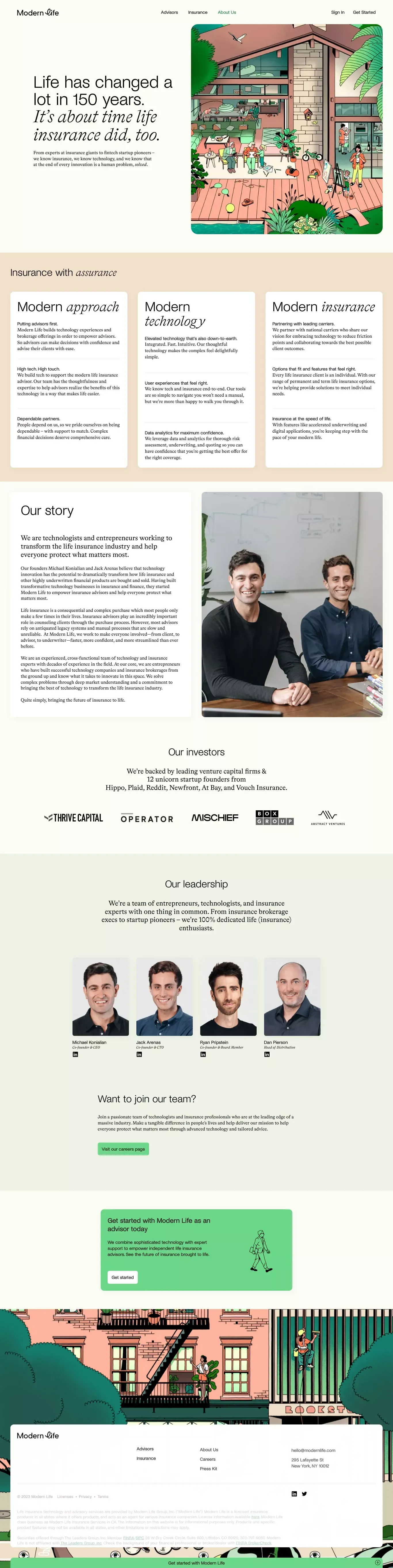 About Us – Modern Life - About Us  design