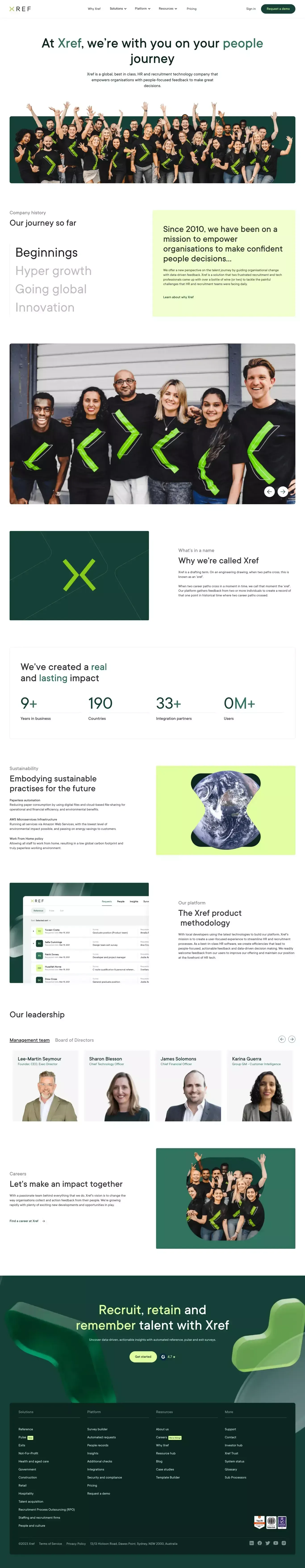 About Xref - Removing Barriers to Hiring Success | Xref - About Us  design