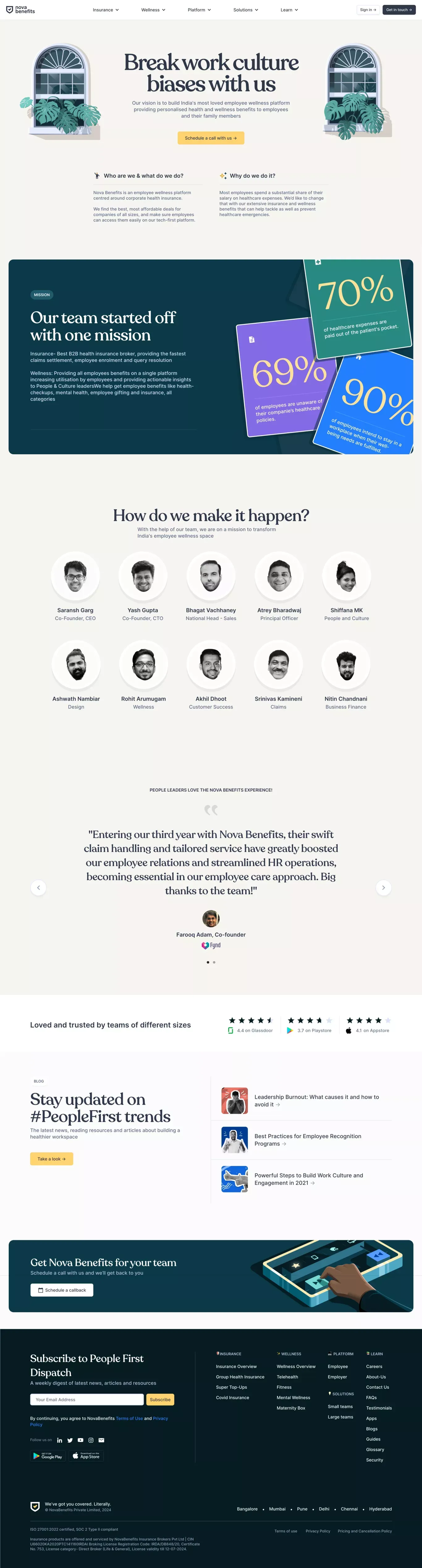 About Us - Nova Benefits - About Us  design