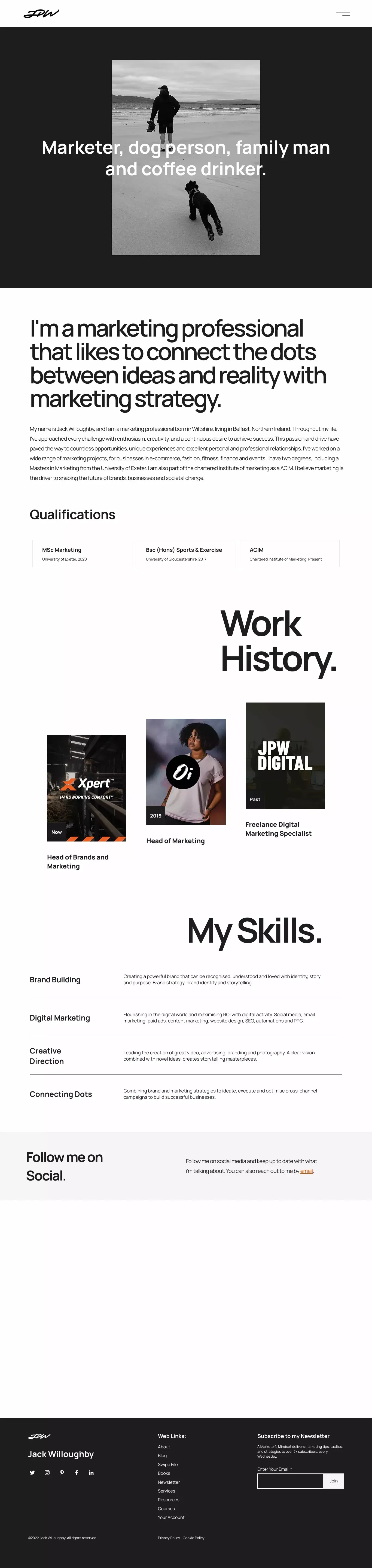 Marketing Professional | Jack Willoughby - About Us  design