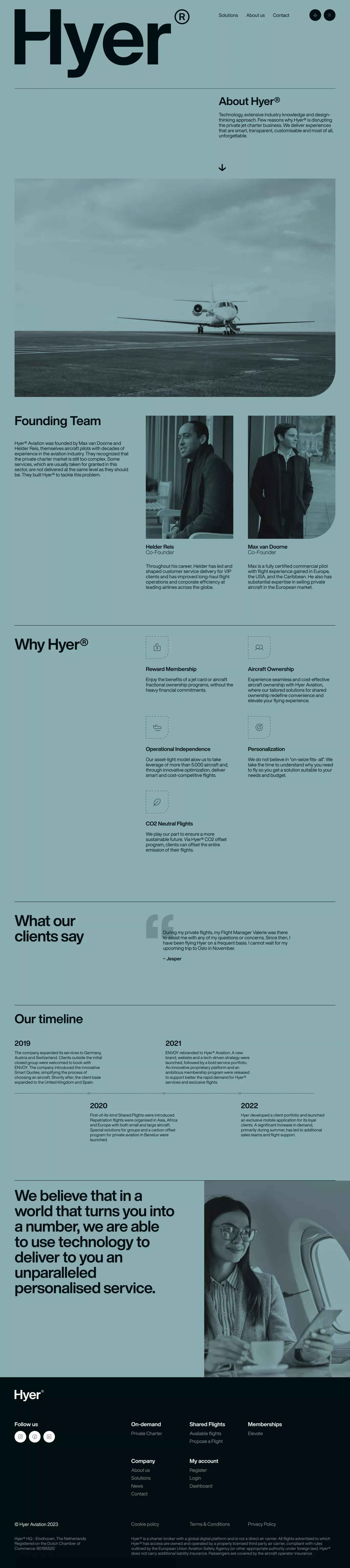 About Hyer®· Hyer Aviation - About Us  design