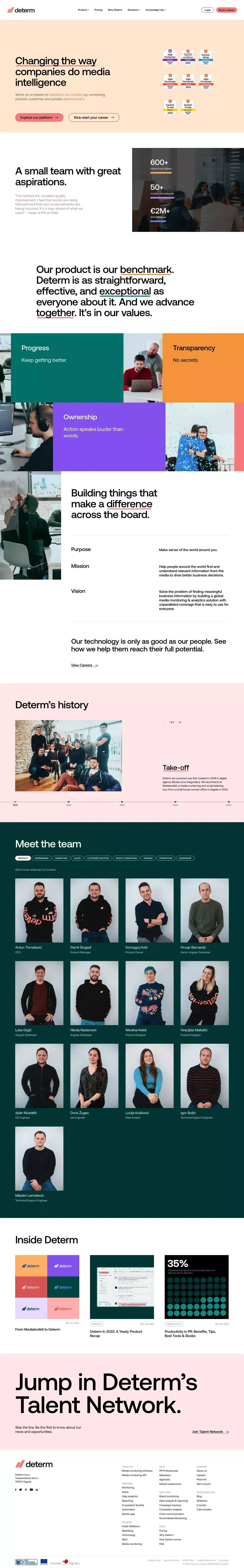 About us - Determ - About Us  design