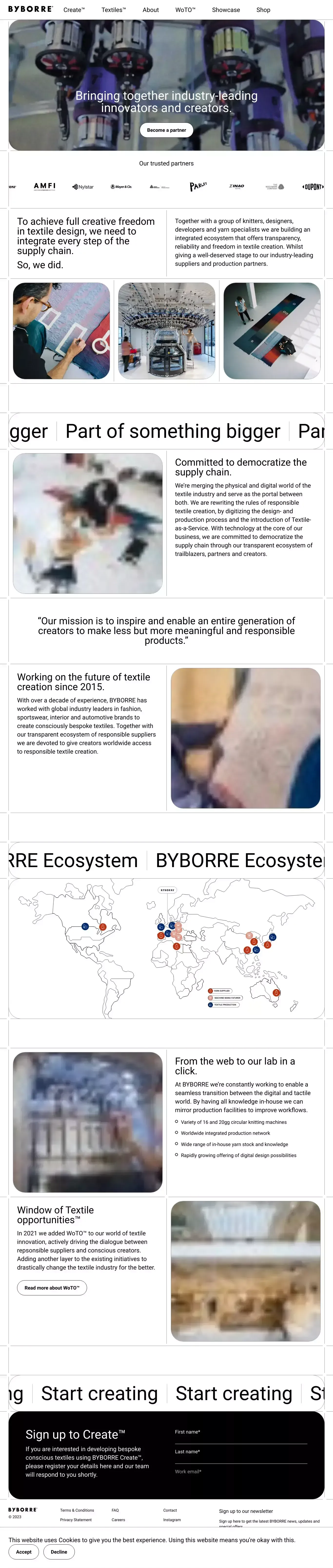 BYBORRE - About Us  design