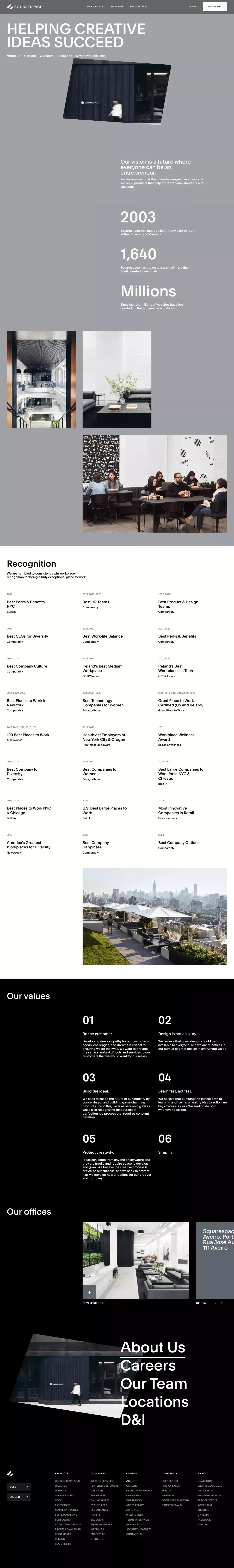 About Us – Squarespace - About Us  design
