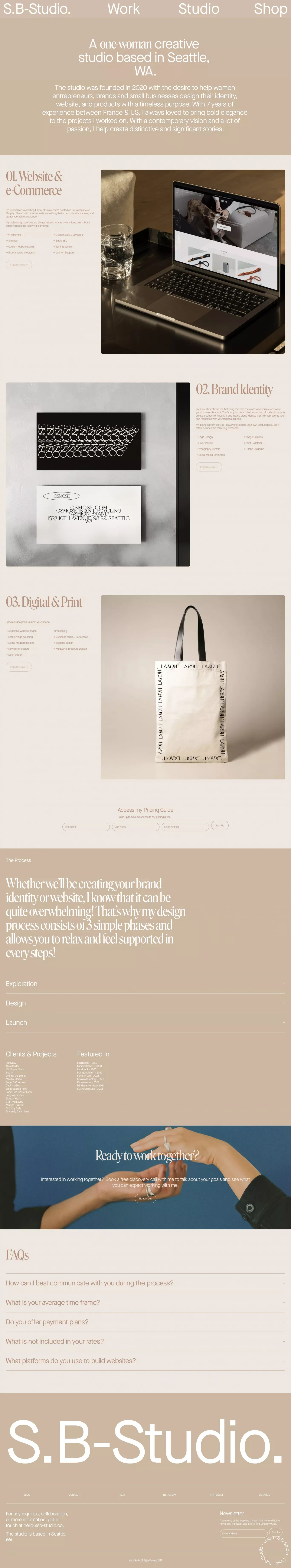 Studio — S.B-Studio. - About Us  design