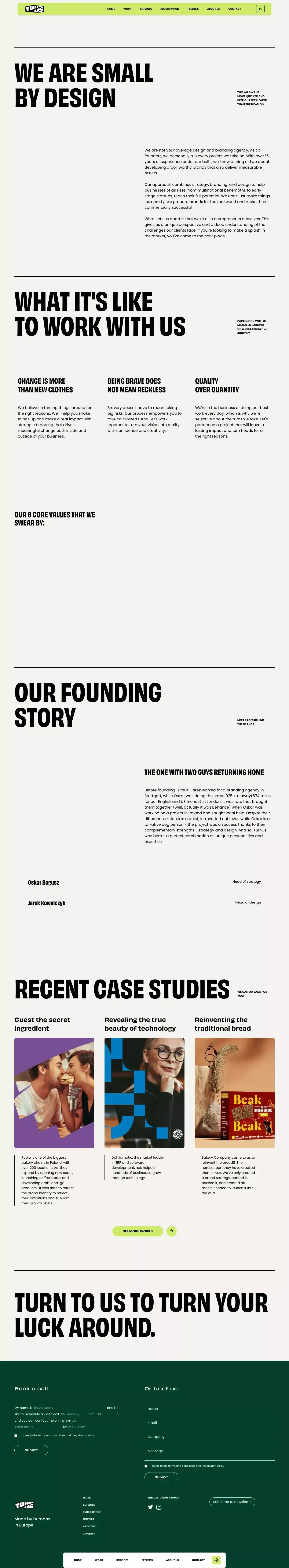 TurnUs - About Us - About Us  design