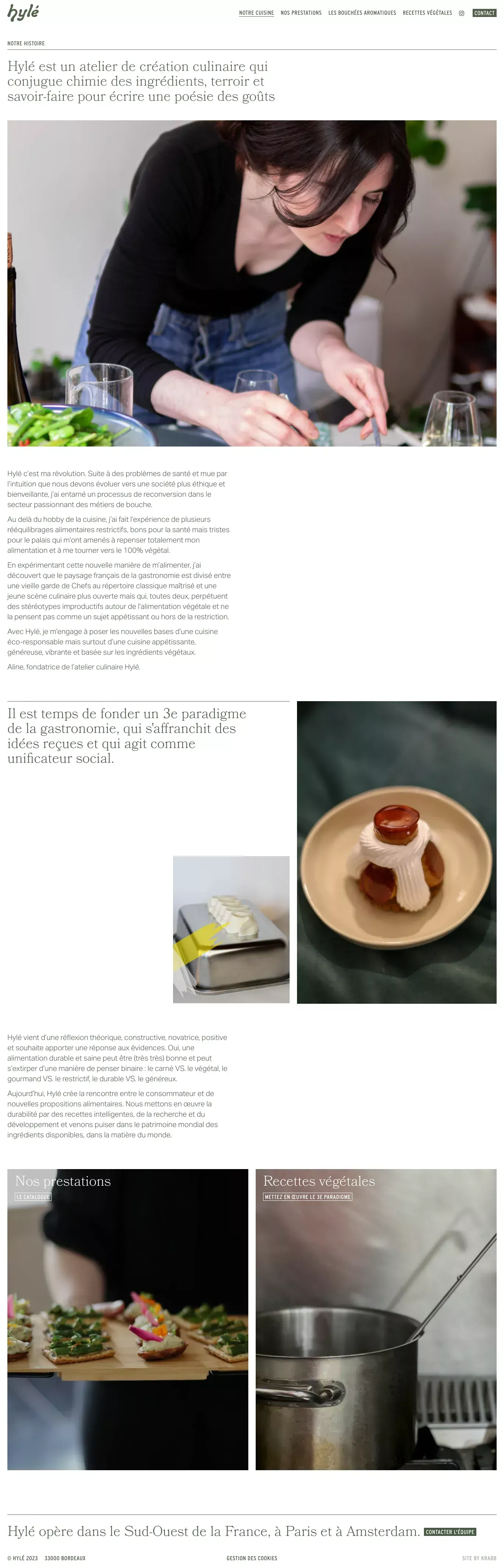 Notre histoire — HylÃ© - About Us  design