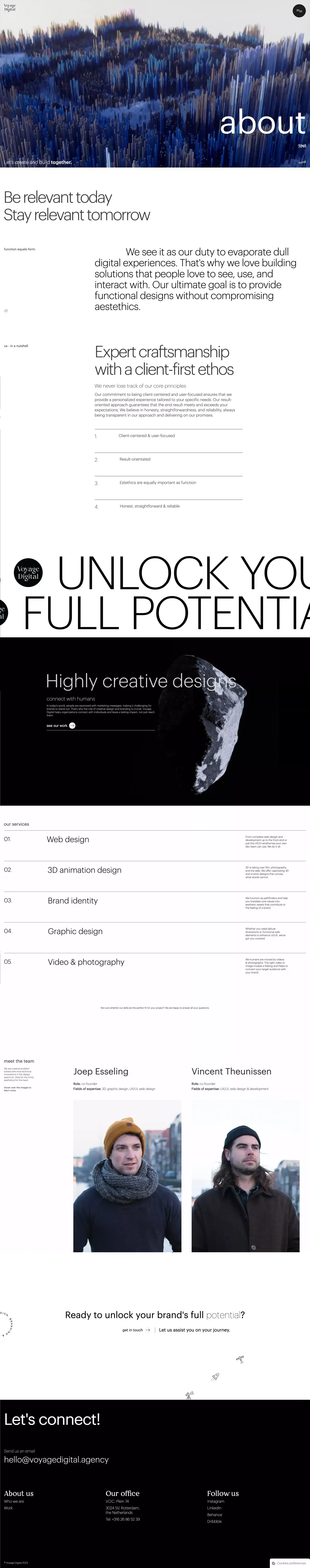 About - Voyage Digital - About Us  design