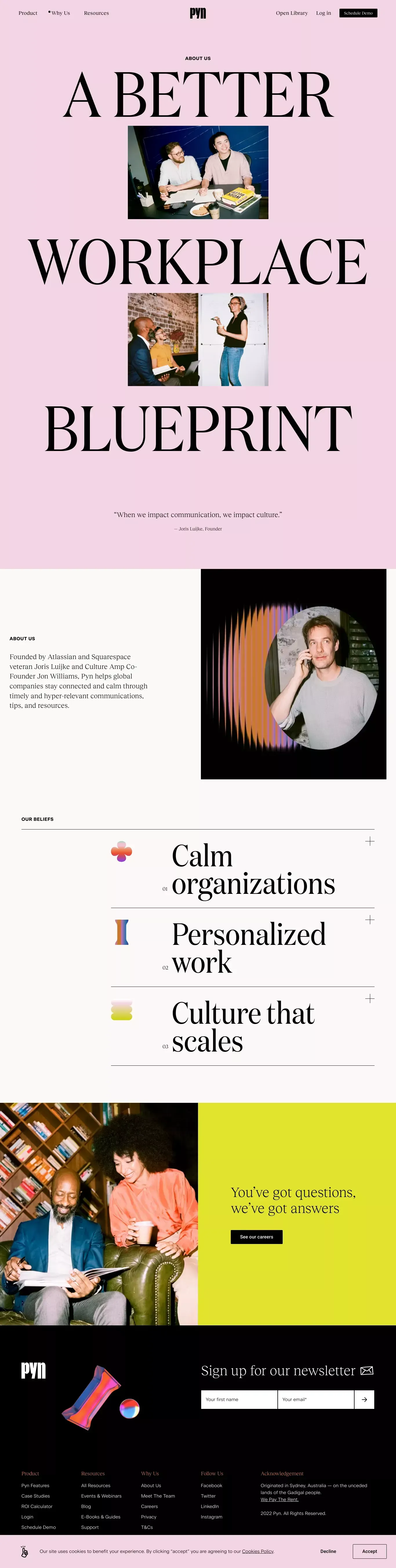 About â Pyn - About Us  design