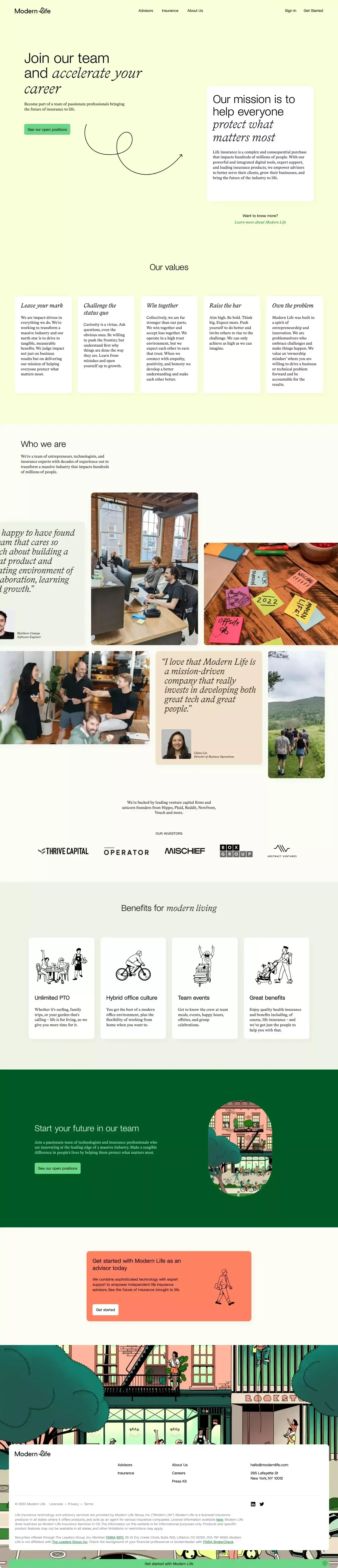 Careers – Modern Life - Career design