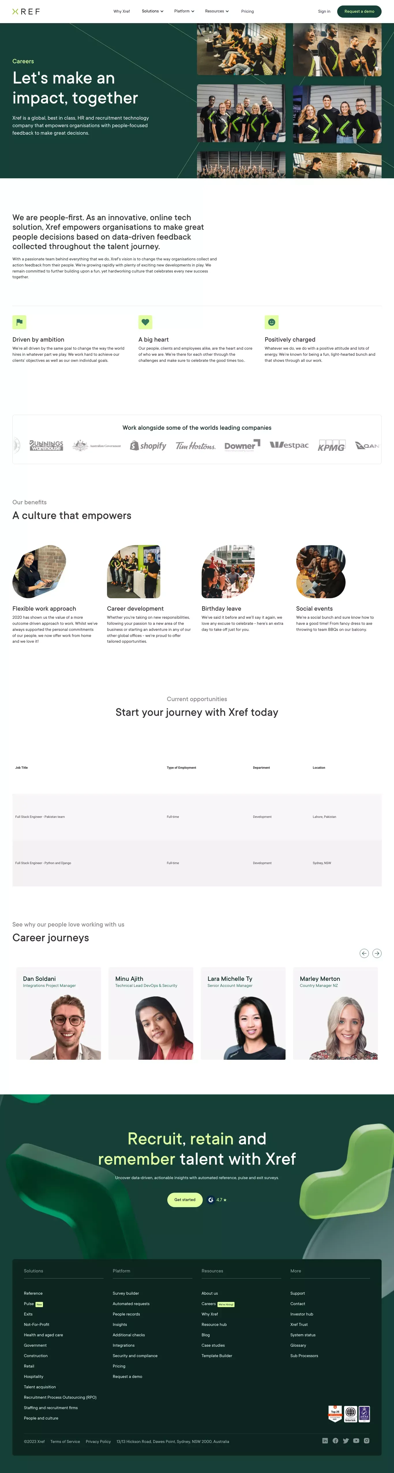 Careers｜Xref | Join the Xref Team - Career design
