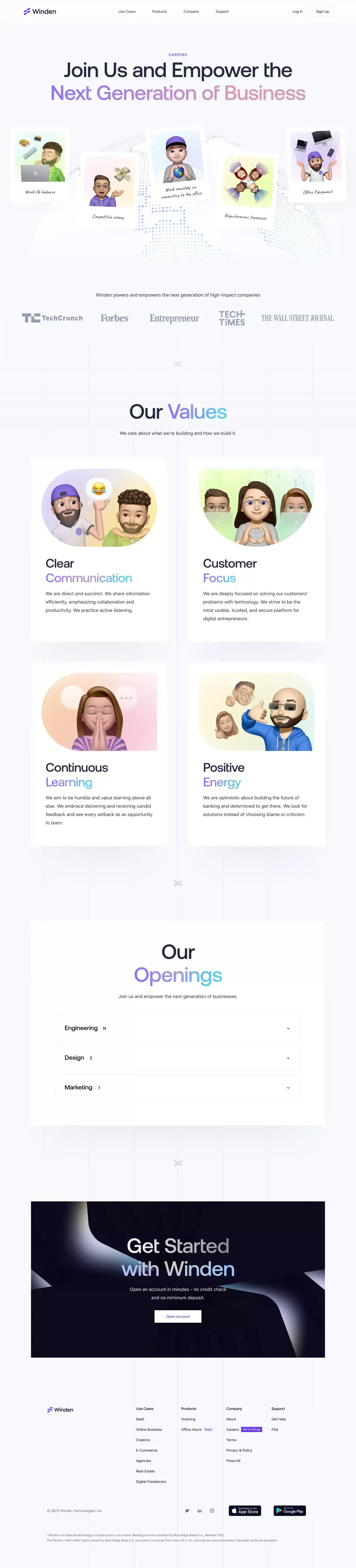Winden - Careers - Career design