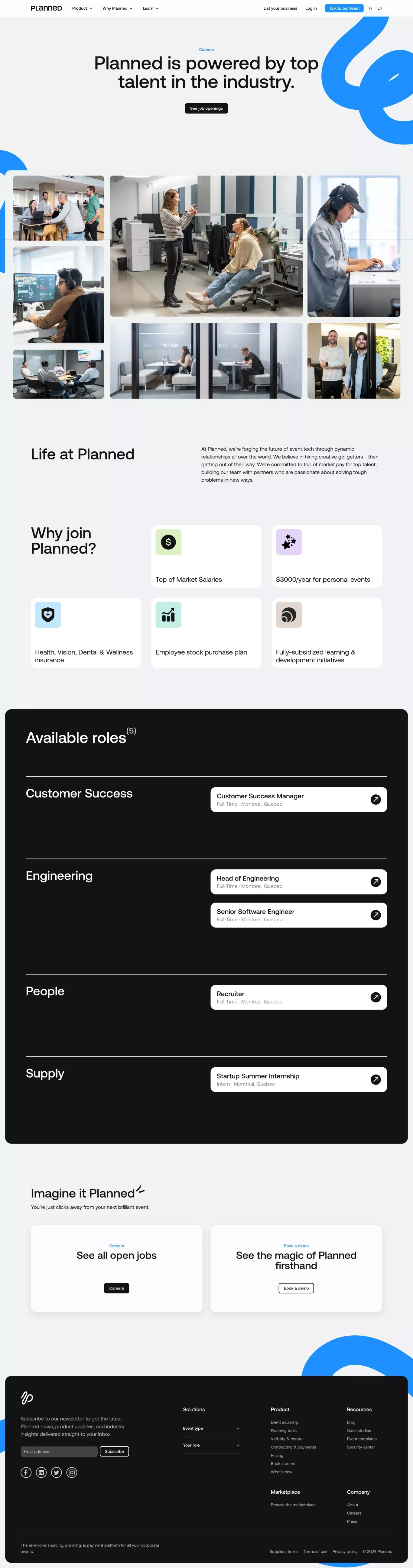 Work at Planned | Planned - Career design