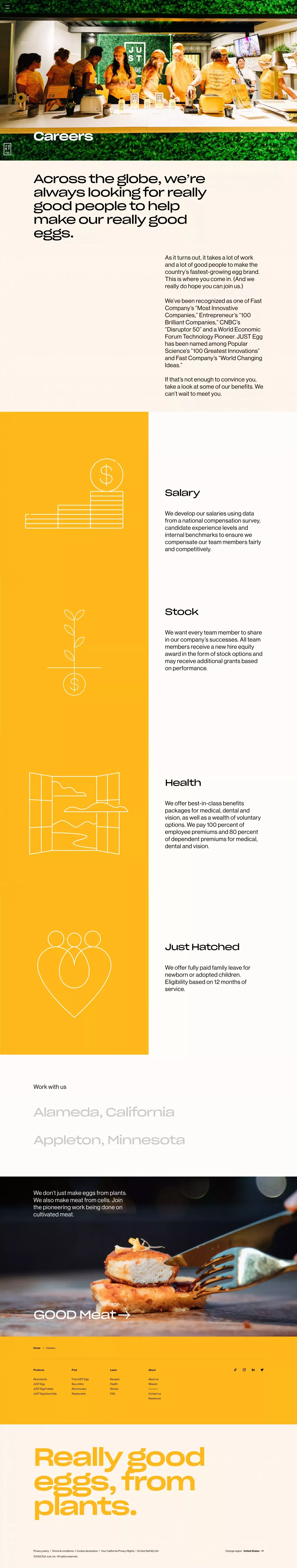 JUST Egg | Careers - Career design