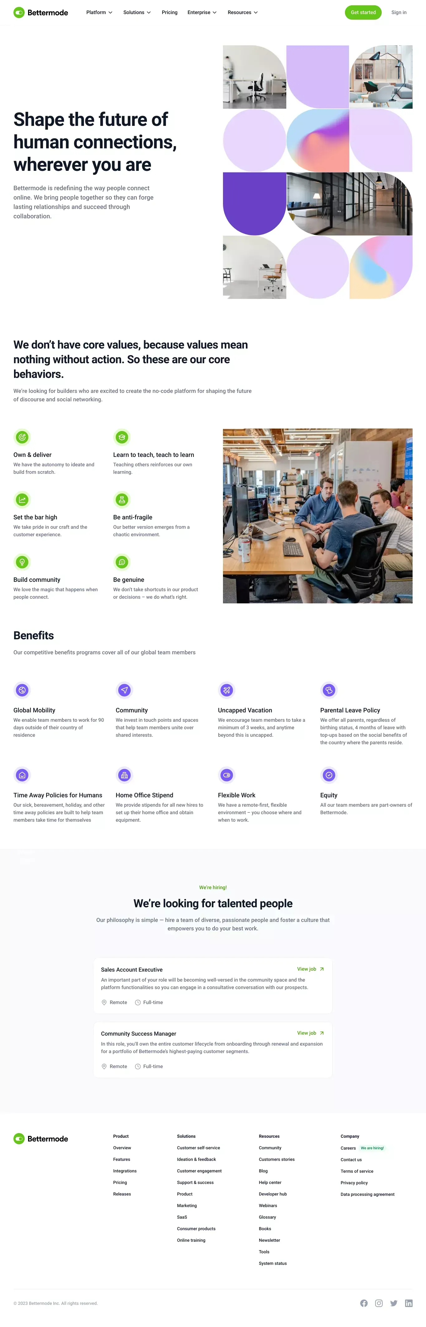 Careers | Bettermode - Career design